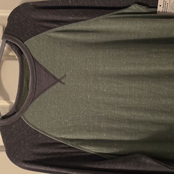 SONOMA BRAND MEN'S BIG AND TALL SOFT CREWNECK GREEN & GRAY SHIRT SIZE LARGE TALL - Picture 3 of 13